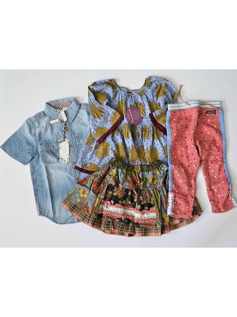 Matilda Jane 18-24 2t Character Counts Top Skirt Lot Vintage